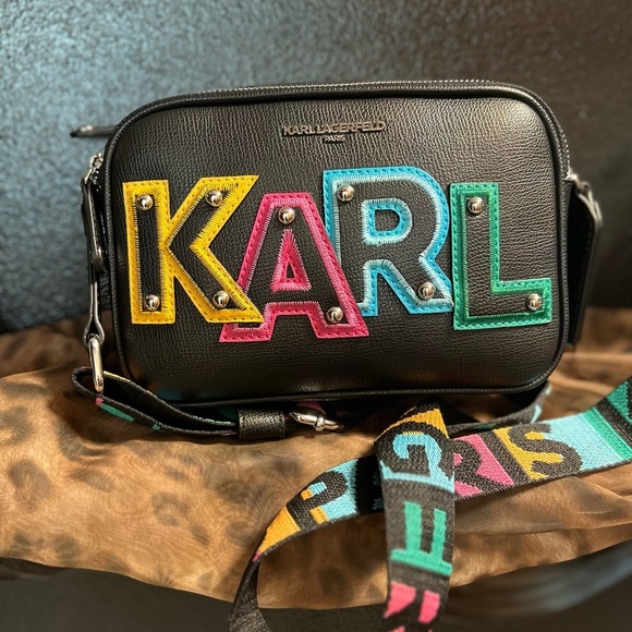 🩷💚NWT- KARL LAGERFELD PARIS MAYBELLE CROSSBODY BAG🩷💚 - Picture 5 of 12